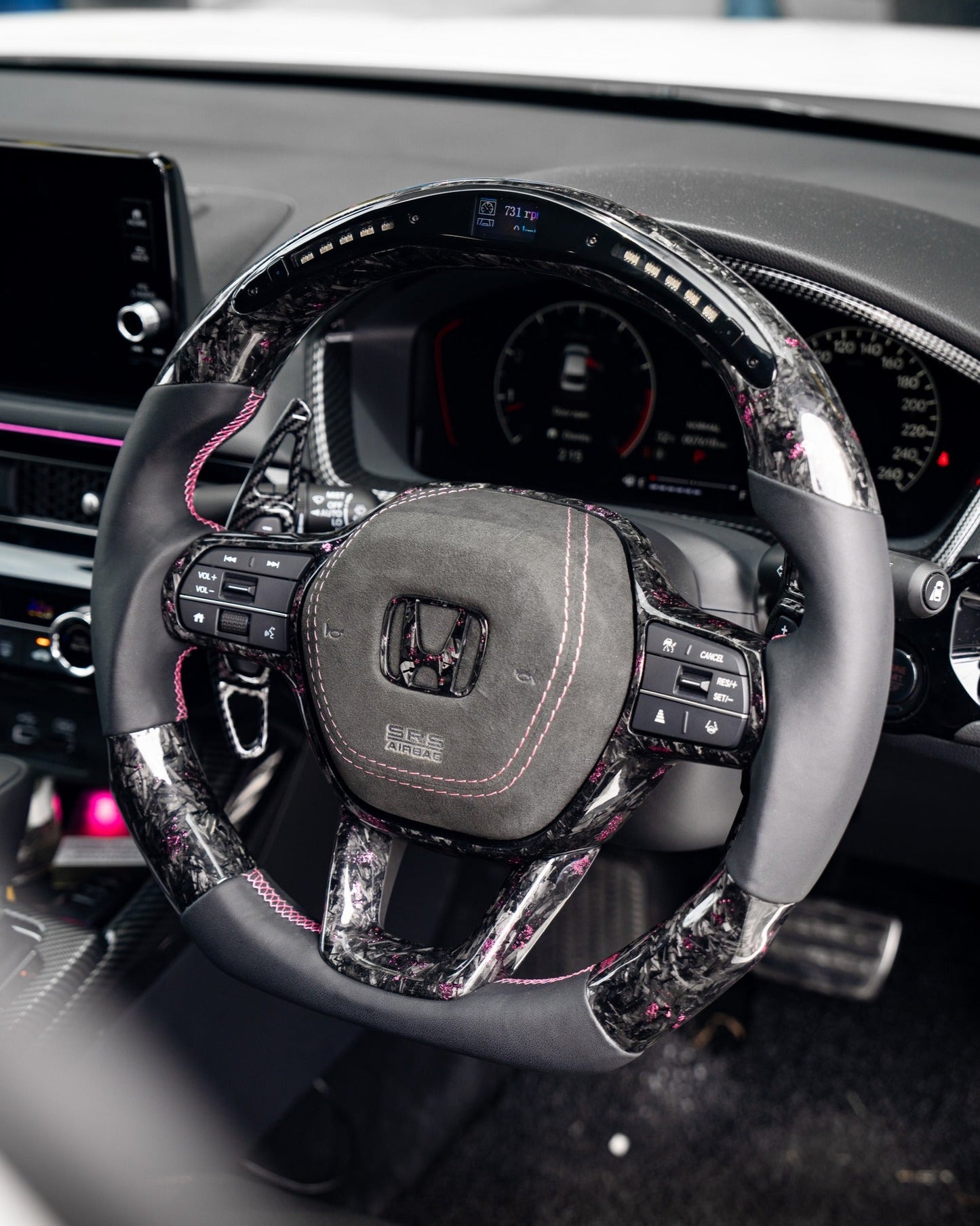 Honda Civic Carbon Fiber Steering Wheel