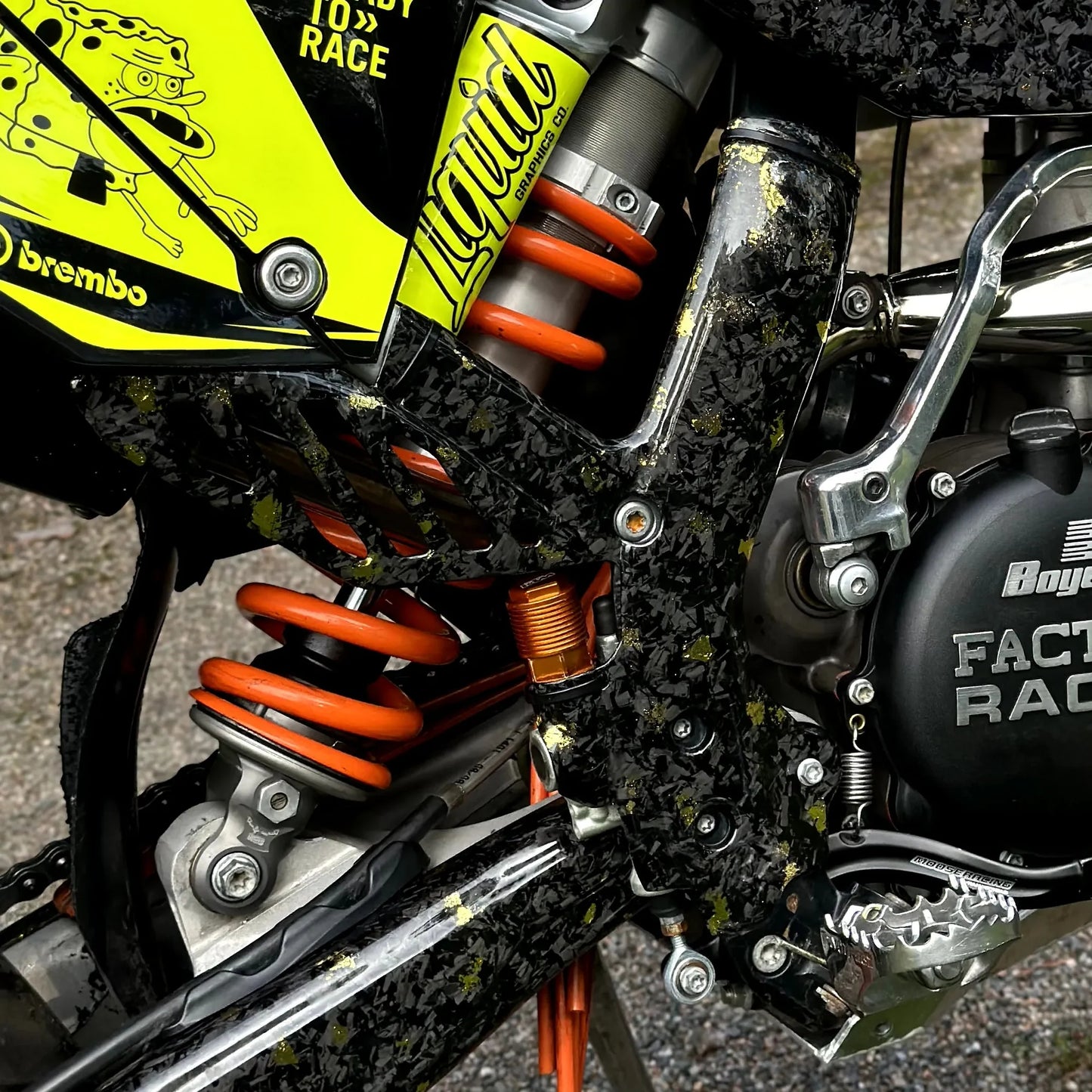 KTM Frame Cover - Carbon Fiber