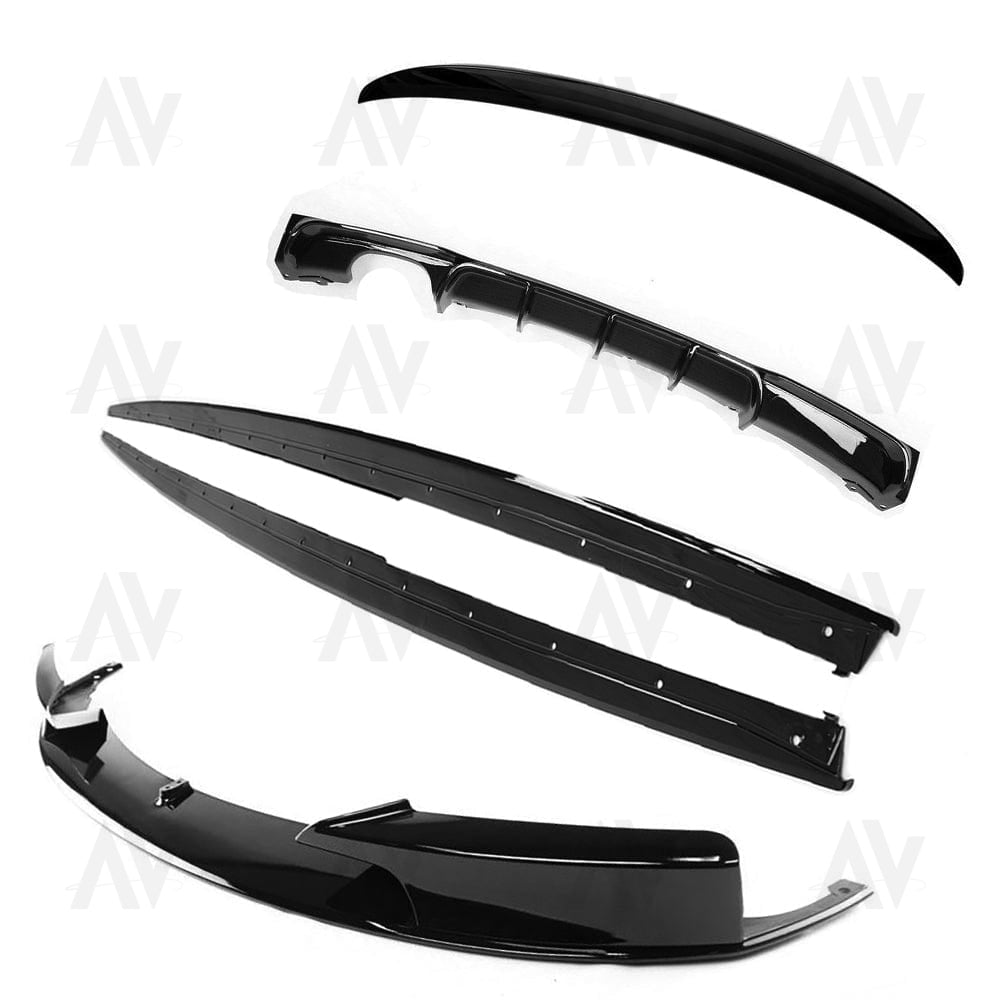 BMW 3 SERIES F30 GLOSS BLACK FULL KIT (TWIN EXHAUST) - MP STYLE - BLAK BY AC CARBON