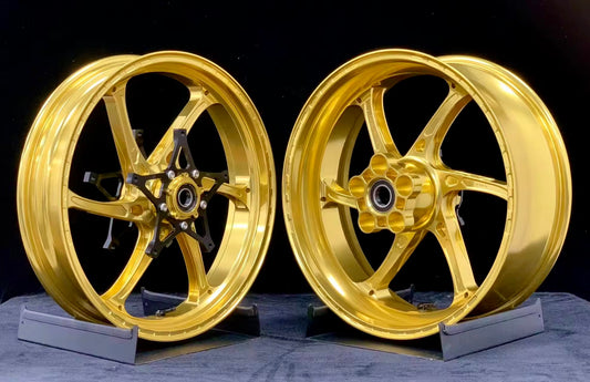 2024 BMW S1000RR 17" DOUBLE SWINGARM ALUMINIUM ALLOY RIMS - GOLD