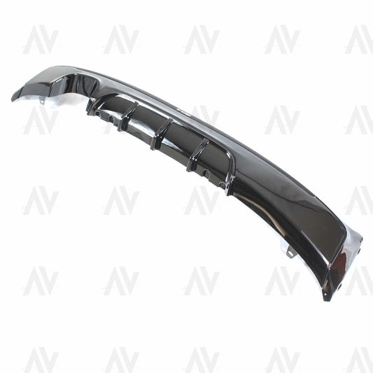 BMW 2 SERIES F22/F23 GLOSS BLACK TWIN EXHAUST DIFFUSER - MP STYLE - BLAK BY AC CARBON