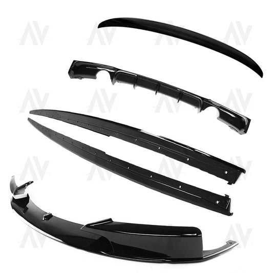 BMW 3 SERIES F30 GLOSS BLACK FULL KIT (DUAL EXHAUST) - MP STYLE - BLAK BY AC CARBON