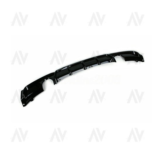 BMW 3 SERIES F30/F31 GLOSS BLACK DUAL EXHAUST DIFFUSER - MP STYLE - BLAK BY AC CARBON