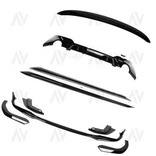 BMW 3 SERIES G20 GLOSS BLACK FULL KIT (ROUND EXHAUST) - MP STYLE - BLAK BY AC CARBON