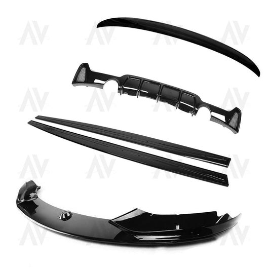 BMW 4 SERIES F32 GLOSS BLACK FULL KIT (DUAL EXHAUST) - MP STYLE - BLAK BY AC CARBON