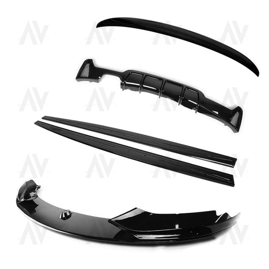 BMW 4 SERIES F32 GLOSS BLACK FULL KIT (TWIN EXHAUST) - MP STYLE - BLAK BY AC CARBON