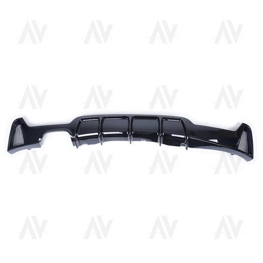 BMW 4 Series F32/F33/F36 GLOSS BLACK TWIN LEFT EXIT EXHAUST DIFFUSER
