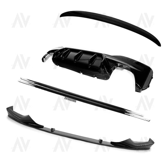 BMW 5 SERIES G30 GLOSS BLACK FULL KIT - M5 STYLE - BLAK BY AC CARBON
