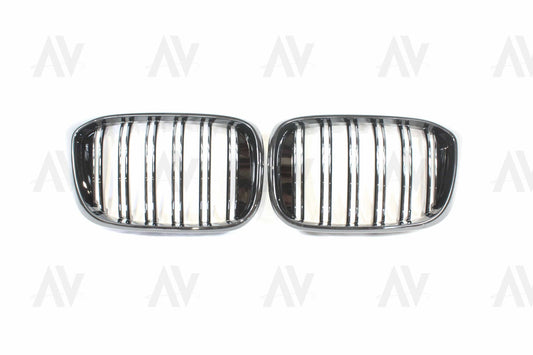 BMW G01 X3 DOUBLE SLAT BLACK GRILLES - BLAK BY AC CARBON