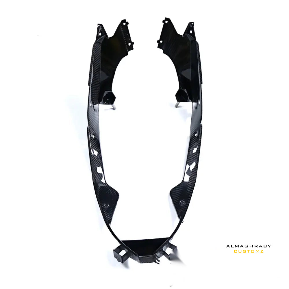 2025 BMW S1000RR dry carbon fiber side fairing behind radiator trims pair by Almaghraby Customz