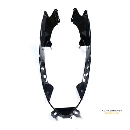 2025 BMW S1000RR dry carbon fiber side fairing behind radiator trims pair by Almaghraby Customz